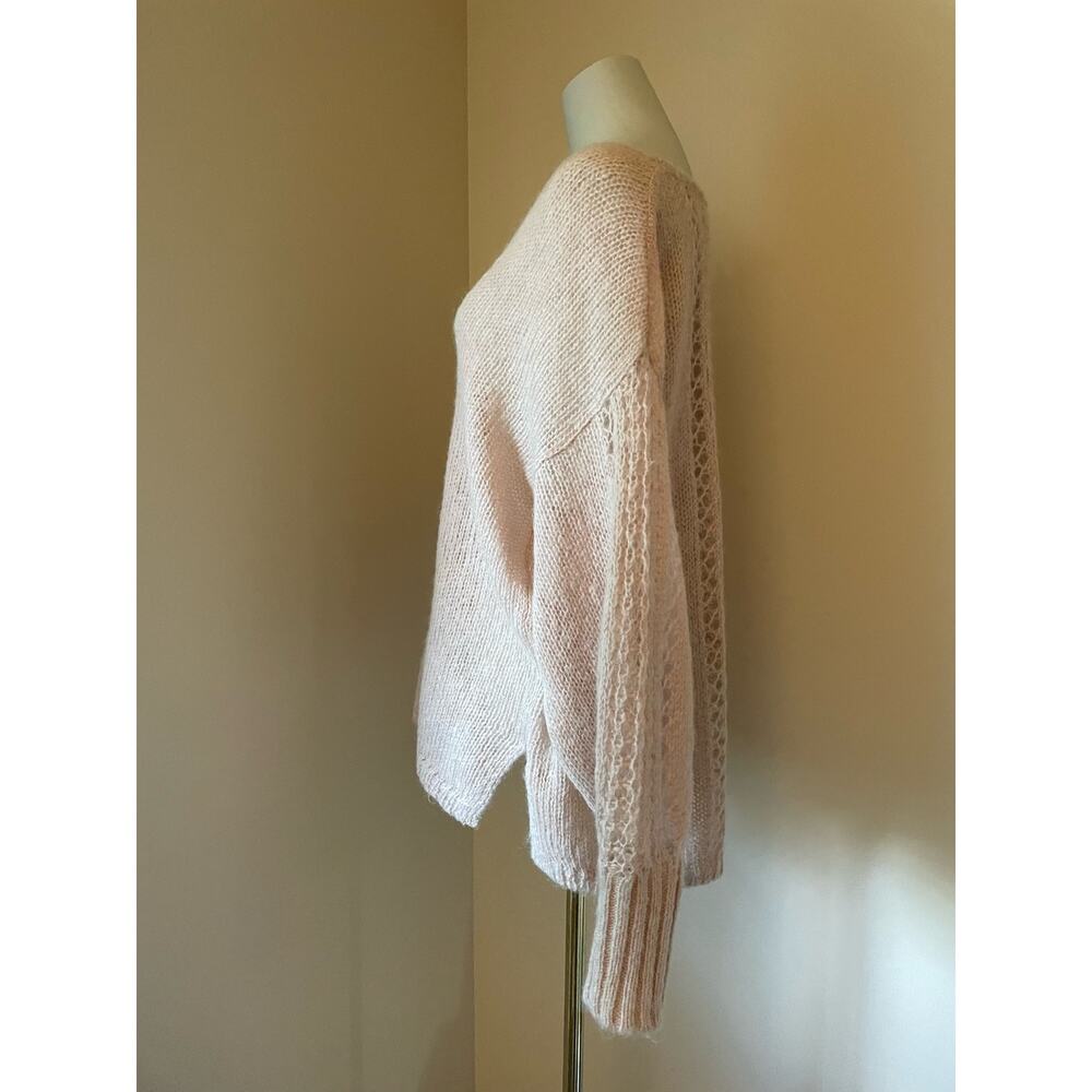 Spell & the Gypsy’s Spell Knit V-Neck Sweater Stone Angora Blend Size S/M - Picture 8 of 16